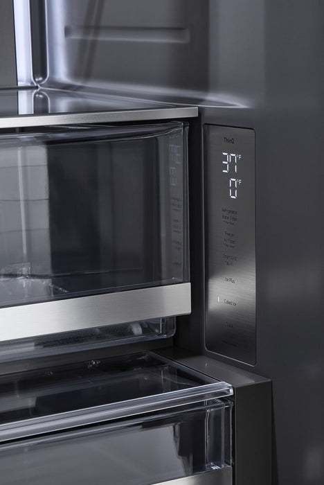 Réfrigérateur intelligent LG Studio de 27 pi3 et de 36 po de profondeur comptoir MAXMCà portes françaises - acier inoxydable - SRFB27S3