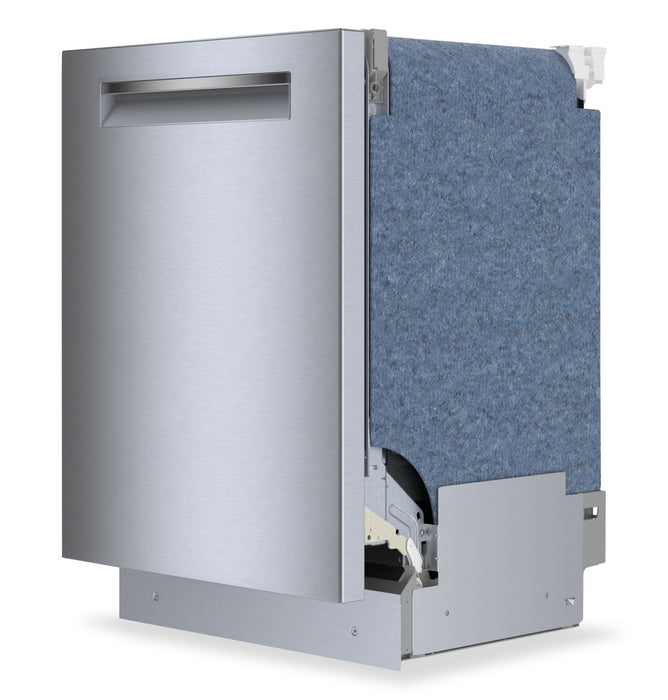 Lave-vaisselle encastré Bosch de série 500 de 24 po de 44 dBA - acier brossé résistant aux traces de doigts - SHP65CC5UC