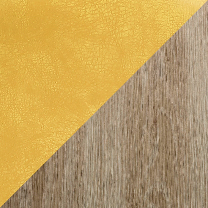 Ensemble de salle à manger Joss 7 pièces en métal avec table, rallonge papillon de 63 po à 86,5 po (L) et 6 chaises Bay - moutarde