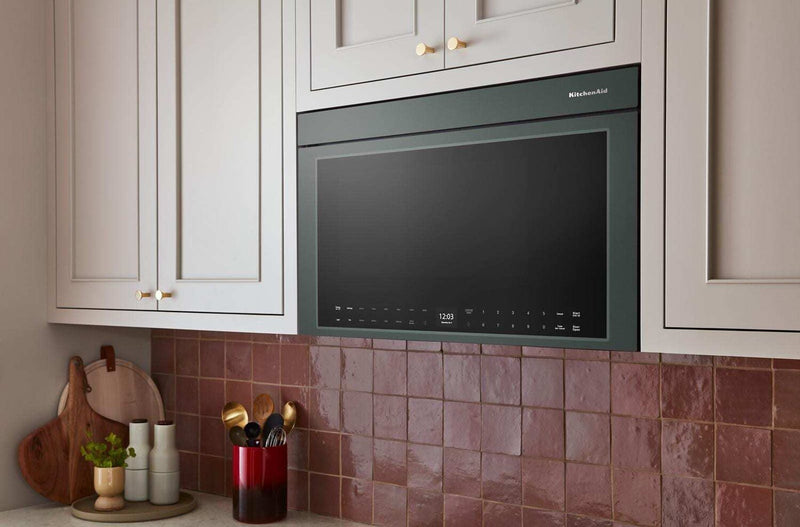 Four à micro-ondes à hotte intégrée intelligent multifonctionnel KitchenAid à installation affleurée - Genévrier  - YKMMF730PJP