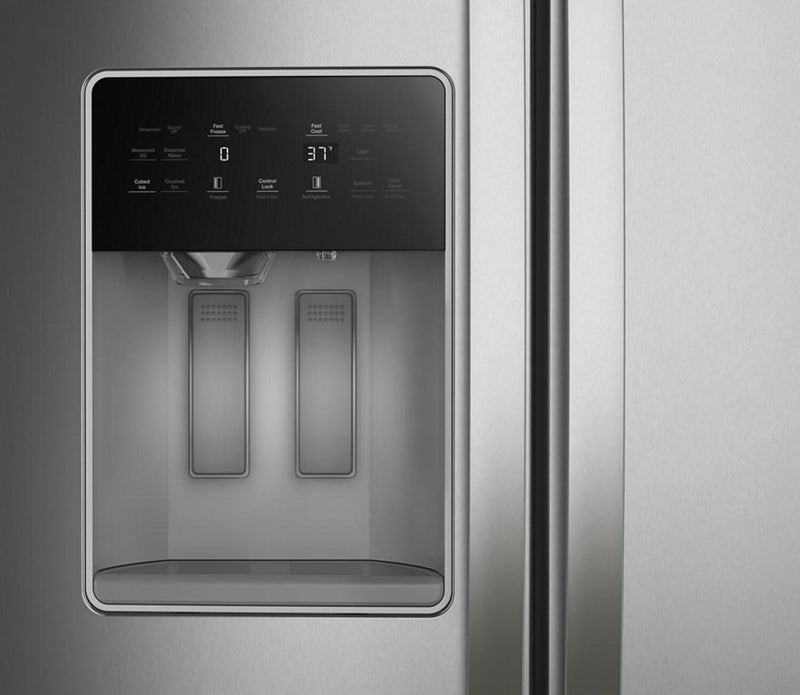 Réfrigérateur Whirlpool de 21 pi³ et de 36 po à compartiments juxtaposés - acier inoxydable résistant aux traces de doigts - WRSC6536RZ