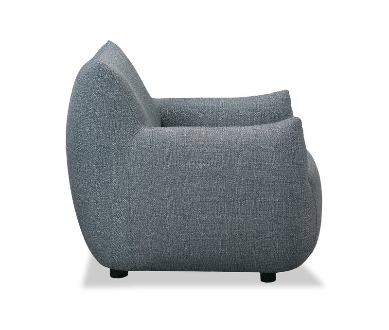Fauteuil d’appoint Luna 35,4 po en tissu - gris