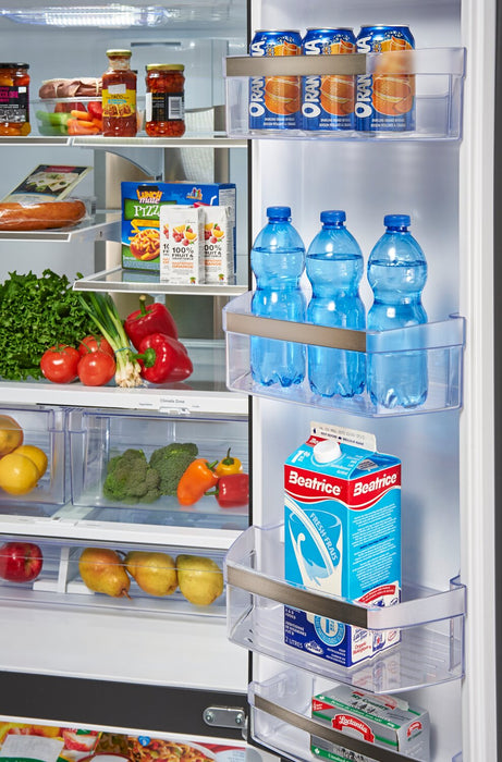 Réfrigérateur GE de 17,5 pi³ et de 33 po de profondeur comptoir à portes françaises - acier inoxydable - PYE18HYRCFS