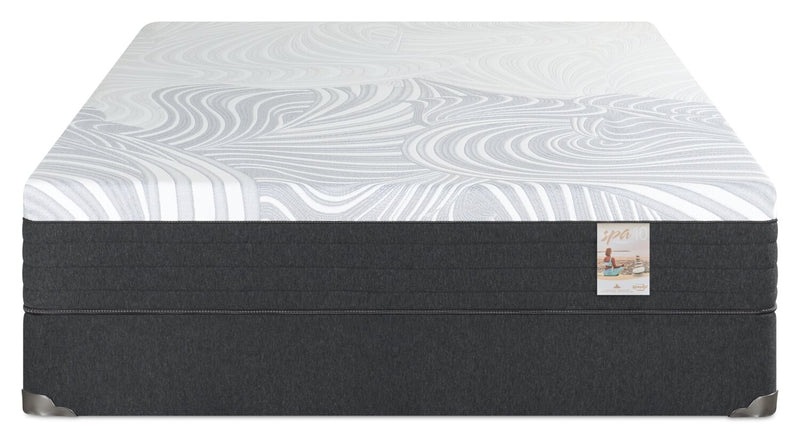 Ensemble matelas ferme à plateau-coussin dans une boîte Spa 10 de Springwall pour grand lit