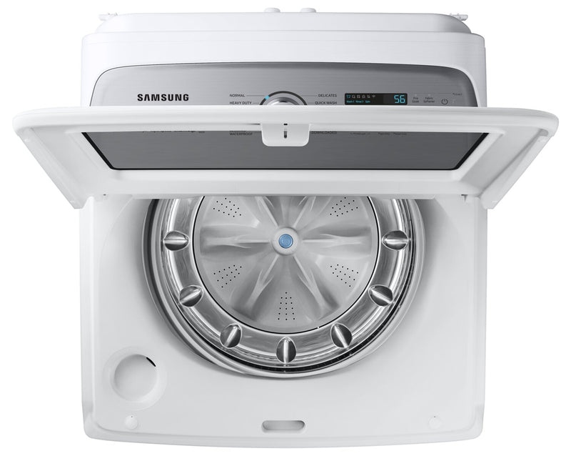 Laveuse intelligente Samsung à chargement par le haut de 6 pi3 avec lavage Super Speed - blanche - WA52DG5500AWUS