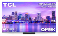  Téléviseur intelligent QLED Mini DEL QD TCL QM9K UHD 4K de 65 po avec Google TV (65QM9K)