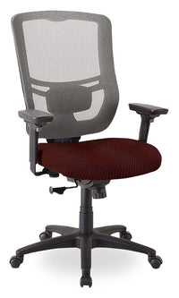  Chaise de bureau Dante de Tempur-Pedic de 26,4 po - rouge avec dossier à mailles