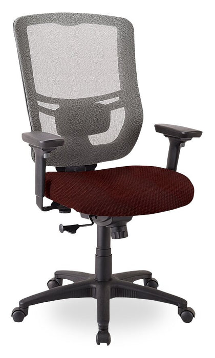 Chaise de bureau Dante de Tempur-Pedic de 26,4 po - rouge avec dossier à mailles