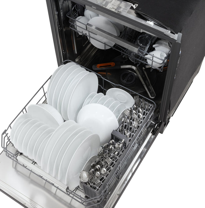 Lave-vaisselle encastré LG à 44 dBA de 24 po avec commandes sur le dessus et QuadWashMD Pro - acier inoxydable - LDNPM654D