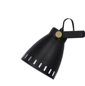 Lampe de travail et de bureau moderne Arthur de 18 po en métal - noire