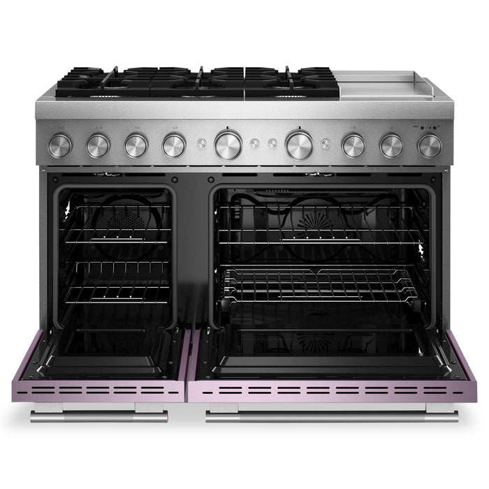 Cuisinière hybride KitchenAid de 6,3 pi³ à 6 brûleurs avec plaque chauffante - fleurs sauvages - KFDD948SWF