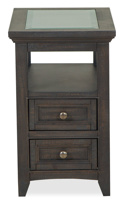 Table de fauteuil traditionnelle Hanson de 15 po en pin - graphite