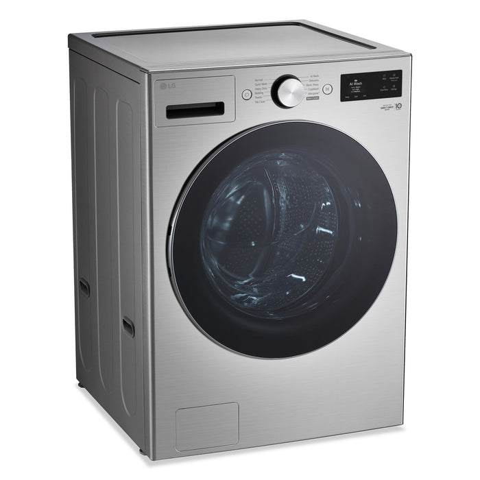 Laveuse à la vapeur intelligente haute efficacité LG à chargement frontal de 5,8 pi3 - acier graphite - WM5800HVA