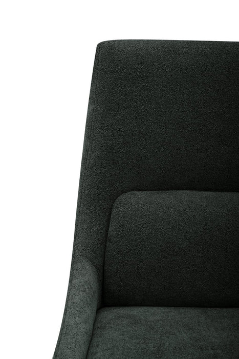 Chaise de salle à manger Clay en tissu de polyester - anthracite
