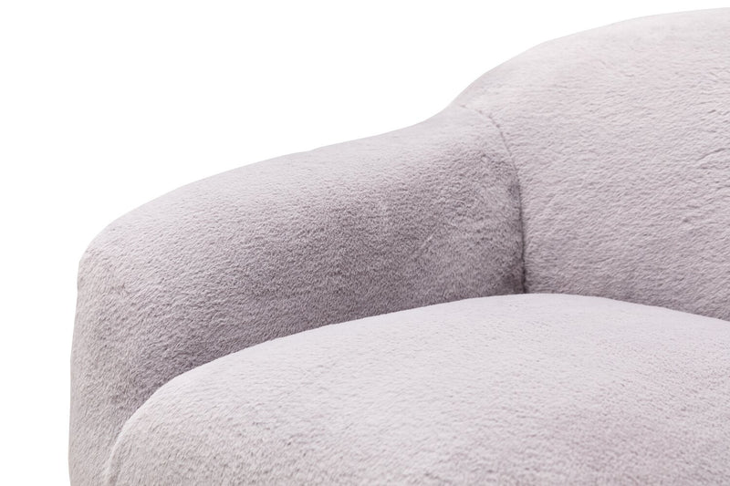 Fauteuil d’appoint Hugz de 45 po en tissu - gris