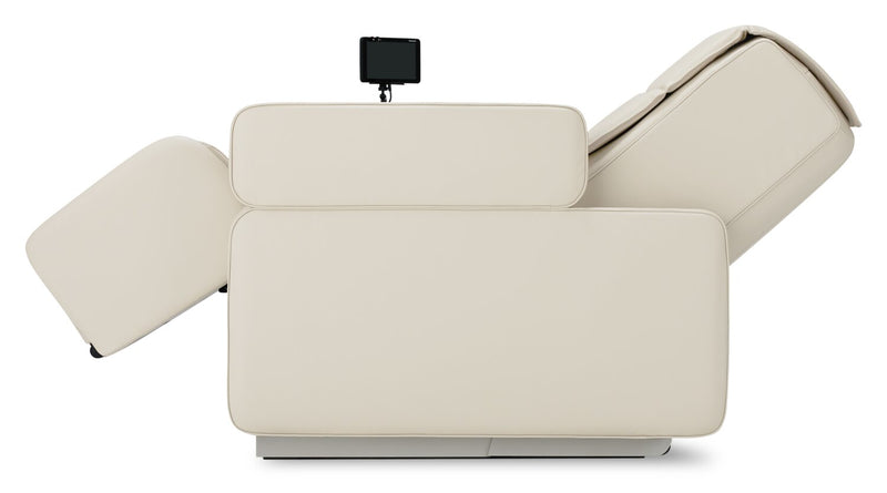 Fauteuil de massage complet Real ProMC de Panasonic en cuir synthétique de qualité supérieure - blanc