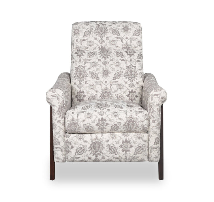 Fauteuil à inclinaison par poussée Mallie de 32 po en tissu de chenille - ardoise multicolore Limbu