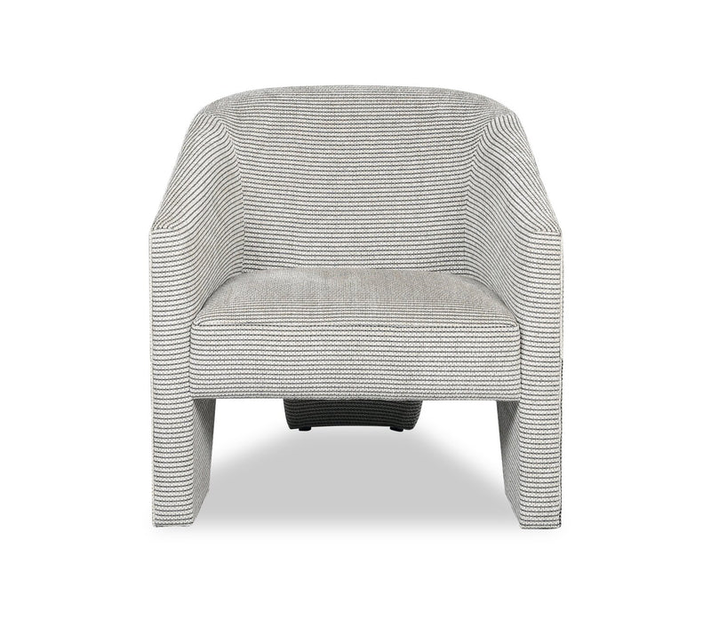 Fauteuil d’appoint Adria de 31 po en tissu de chenille - encre multicolore