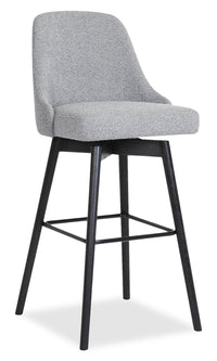  Tabouret Nash de hauteur comptoir en tissu en polyester et en métal - gris