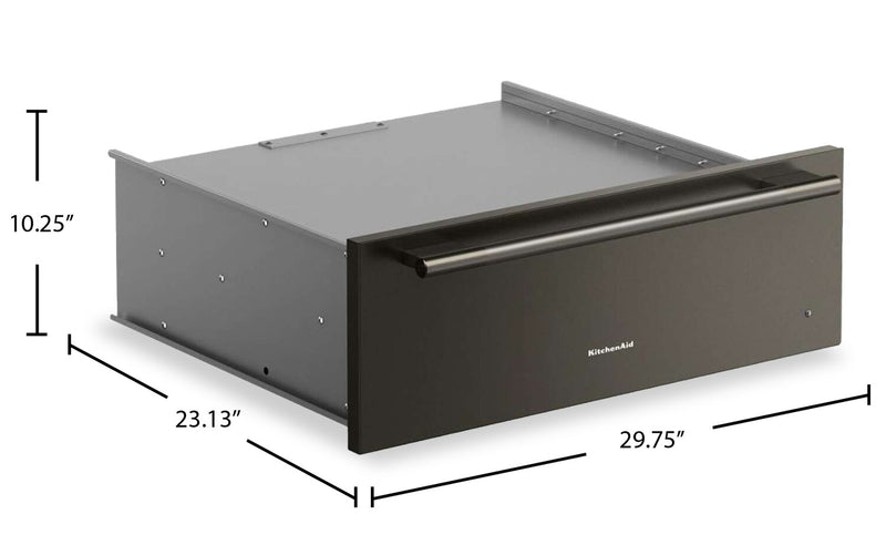 Tiroir-réchaud mijoteuse KitchenAid de 30 po - minerai noir - KWES730SBE