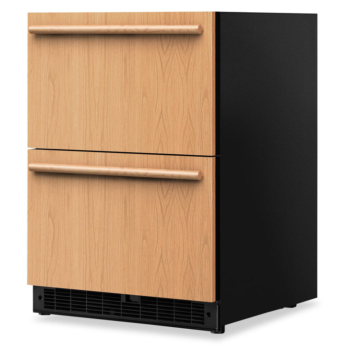 Réfrigérateur à deux tiroirs sous le comptoir KitchenAid de 24 po et 4,4 pi³ – prêt pour panneau personnalisable – KURT524SPA