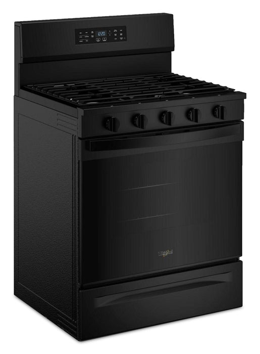 Cuisinière à gaz Whirlpool de 5,0 pi3 avec cuisson à air – noire - WFGS5730SB