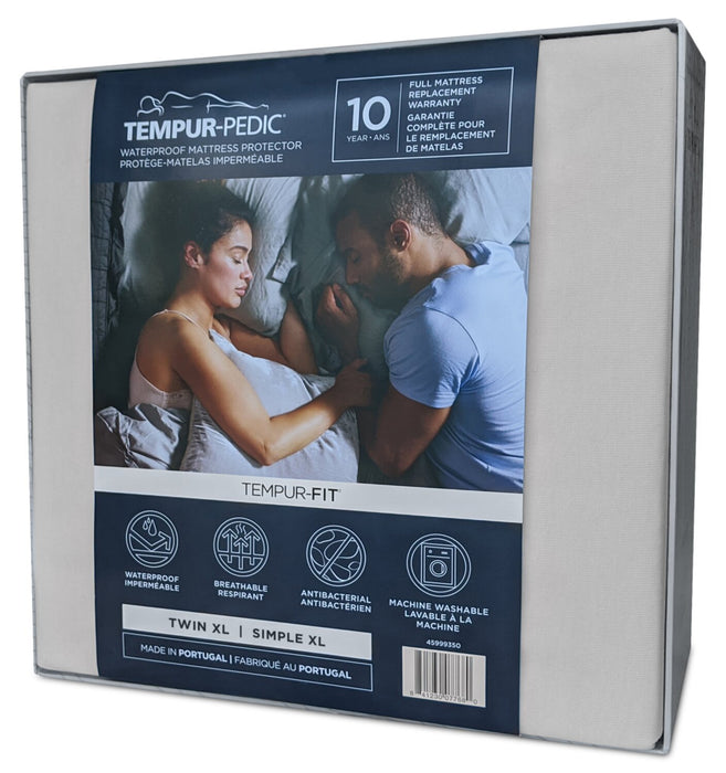 Protège-matelas imperméable TEMPUR-FitMC de Tempur-Pedic pour lit simple très long