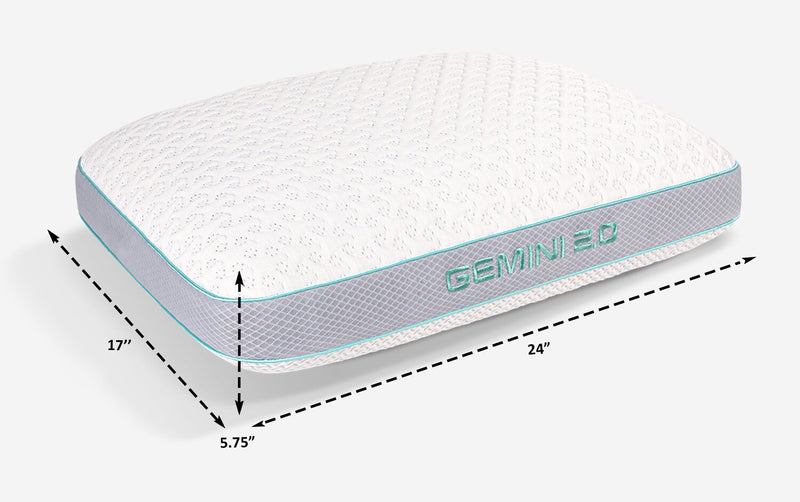 Oreiller Gemini PerformanceMD 2.0 de Bedgear - pour dormeur sur le dos