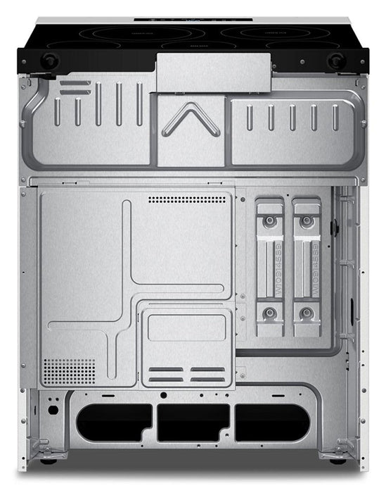 Cuisinière intelligente électrique Whirlpool de 5,3 pi3 et de 30 po avec mode sans préchauffage - blanche - YWSES3330TW