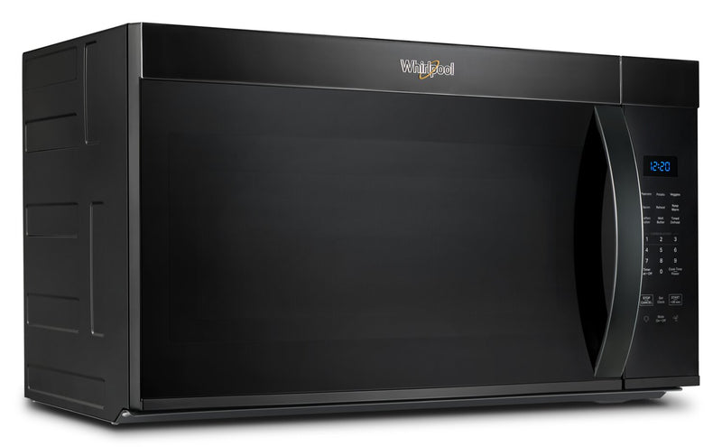 Four à micro-ondes à hotte intégrée Whirlpool de 1,7 pi3 - noir - YWMMS3130RB