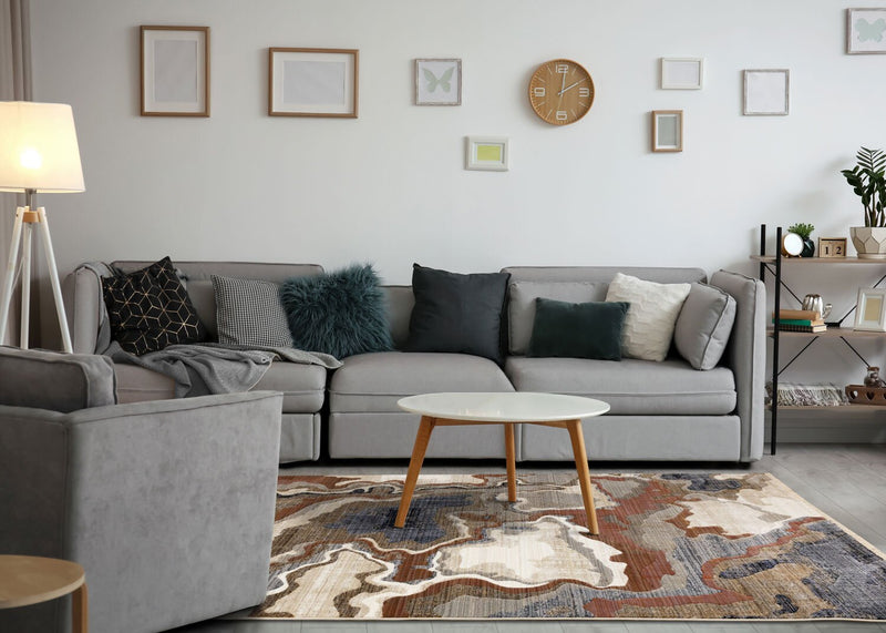 Carpette Janey multicolore - 5 pi 3 po x 7 pi 10 po