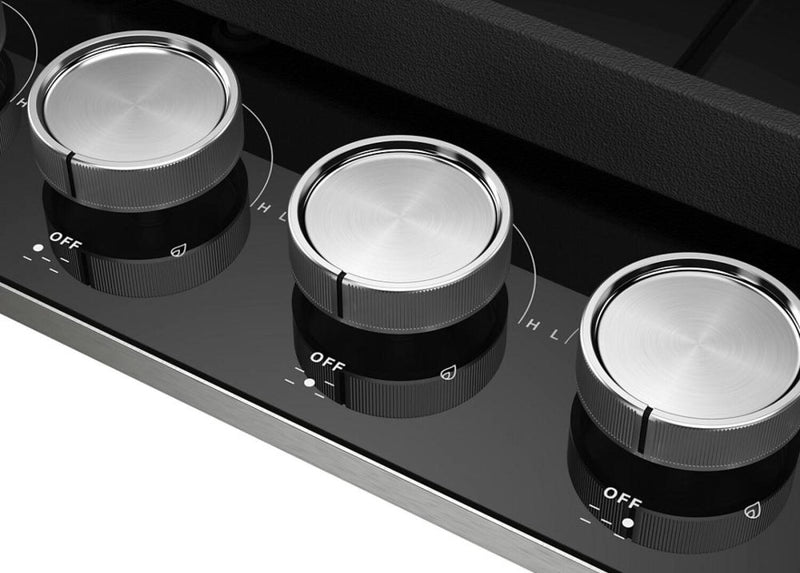 Surface de cuisson à gaz sur vitrocéramique KitchenAid de 36 po – KCGG536PBL