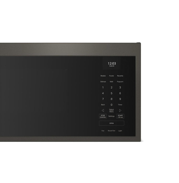 Four à micro-ondes à hotte intégrée intelligent à profil bas KitchenAid de 1,1 pi3 - minerai noir -  YKMML550RBE