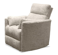  Fauteuil pivotant, coulissant et inclinable Remi de 38 po en tissu - taupe