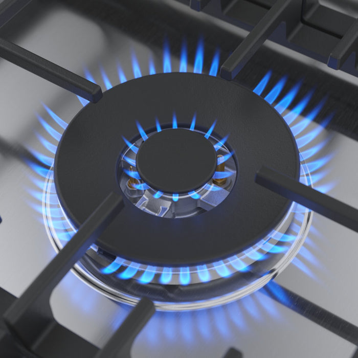 Surface de cuisson à gaz Bosch de série 800 de 30 po avec brûleur puissant à flamme double - NGM8059UC