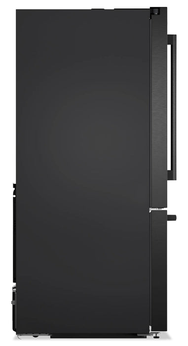 Réfrigérateur Bosch de 21,6 pi³ à portes françaises à congélateur inférieur - Acier inoxydable noir - B36CD52SNB