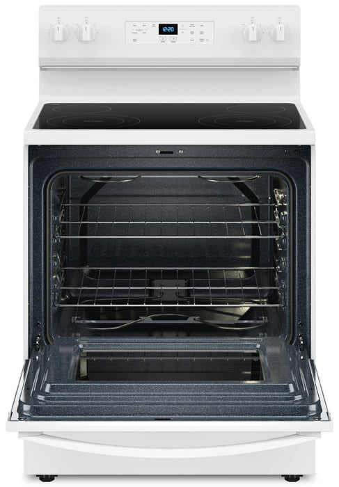 Cuisinière électrique Whirlpool de 5,3 pi³ avec autonettoyage - blanche - YWFES3530RW