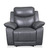 Fauteuil inclinable Cornell de 40,16 po en cuir véritable de qualité supérieure - gris