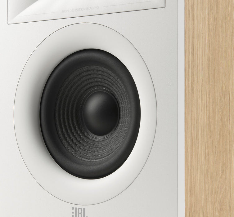 Paire de haut-parleurs d’étagère JBL Stage 240B de 4,5 po avec conception à 2 voies (JBL240BWHT)