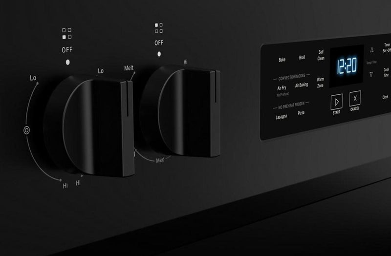 Cuisinière électrique Whirlpool de 5,3 pi3 avec friture à air sans préchauffage - noire - YWFES5030RB