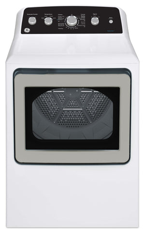 Sécheuse à gaz GE de 7,2 pi³ avec cycle SaniFresh - blanche - GTD49GBMRWS