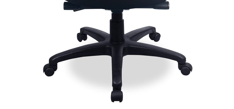 Chaise de bureau Boman de Tempur-Pedic de 28,5 po - noire avec dossier à mailles