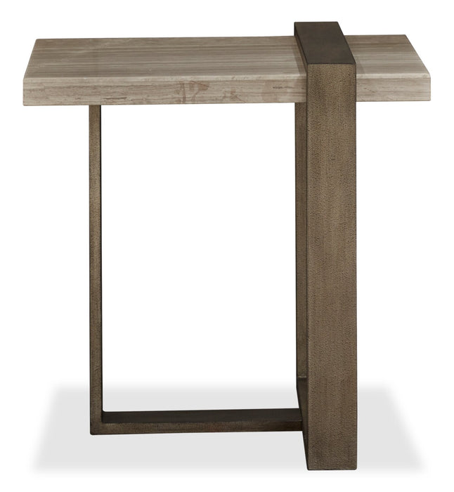 Table de bout Cyprus - beige et bronze