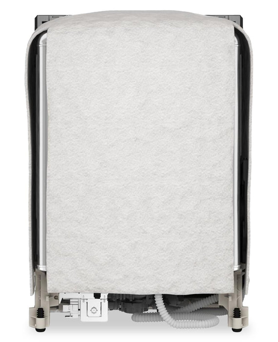 Lave-vaisselle KitchenAid de 24 po et de 47 dBA avec panier à ustensiles sur le troisième niveau - blanc - KDFS224SWH 