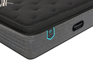 Matelas à Euro-plateau épais moelleux Royal Suite de série Hotel de Beautyrest BlackMD pour lit simple très long