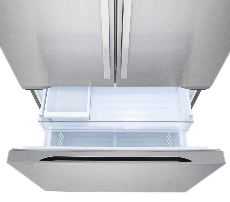 Réfrigérateur LG de 25,1 pi3 et de 36 po de profondeur comptoir à portes françaises - acier inoxydable résistant aux taches - LF25BZH42S