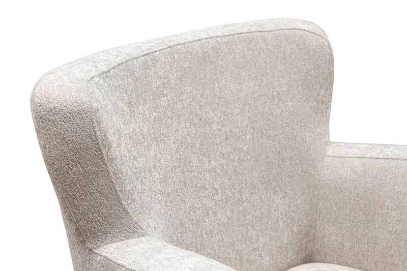 Fauteuil d'appoint Zello 29,75 po en tissu d'apparence lin - Lin