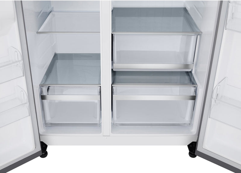 Réfrigérateur LG de 27 pi3 et de 36 po à compartiments juxtaposés - acier inoxydable résistant aux traces de doigts - LL27T3530S 