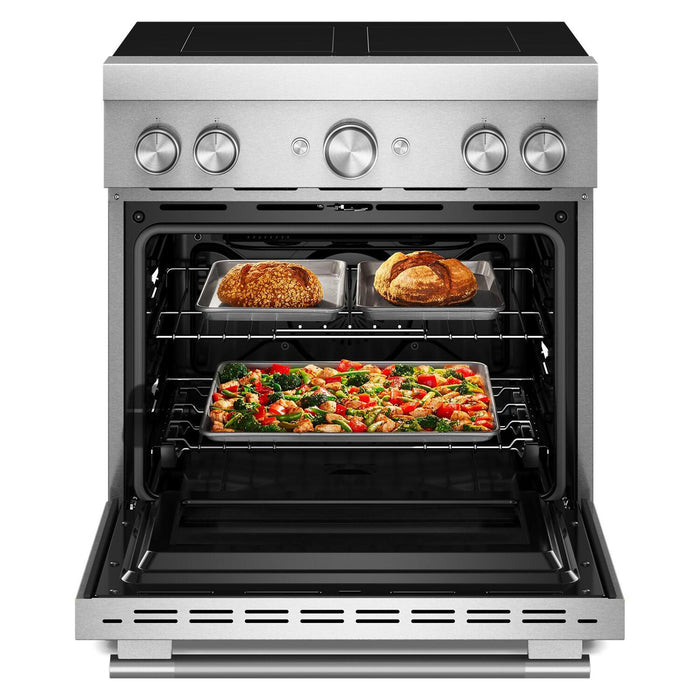 Cuisinière KitchenAid de 4,1 pi3 et de 30 po à convection avec friture à air sans préchauffage - acier inoxydable - KFIS930SSS