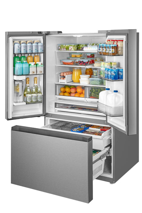 Réfrigérateur Midea de 31,7 pi³ et de 35,8 po à portes françaises - acier inoxydable - MRF32I6BST
